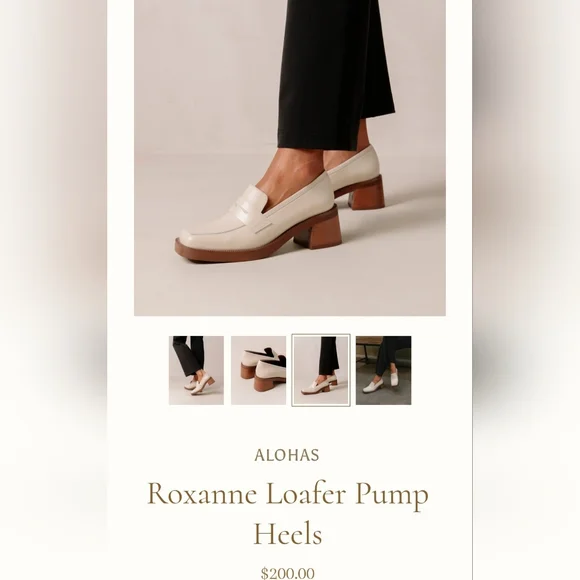 Alohas Roxanne Leather Loafers - Picture 1 of 8